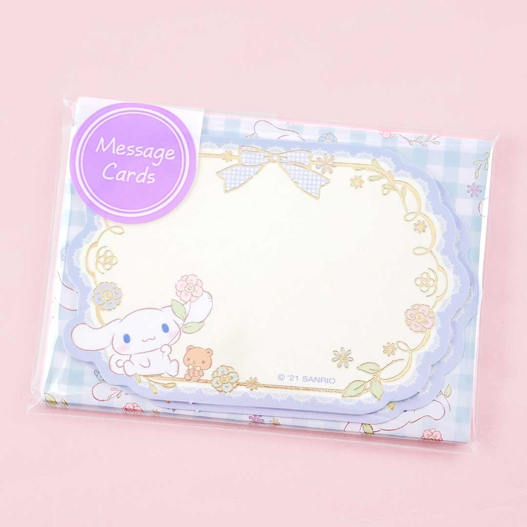 Cinnamoroll Spring Flowers Message Card Set