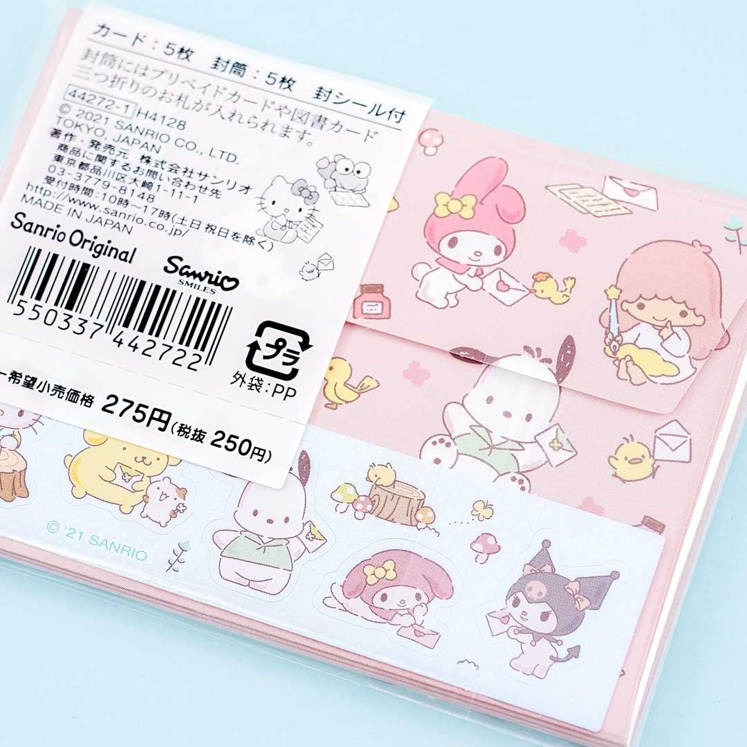 Sanrio Characters Mail Day Message Card Set