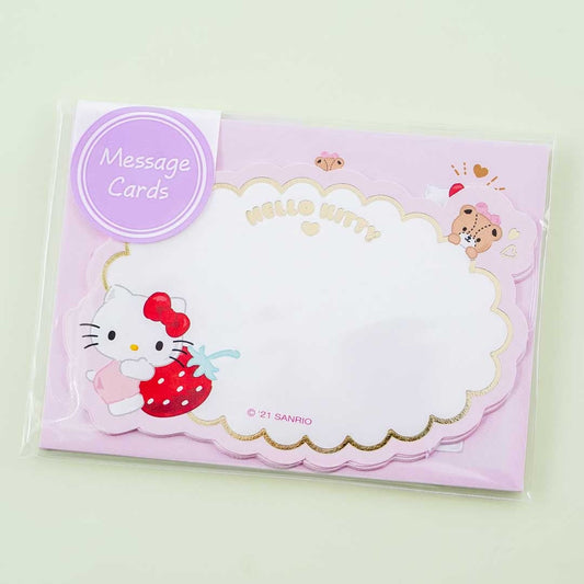 Hello Kitty Strawberry Love Message Card Set