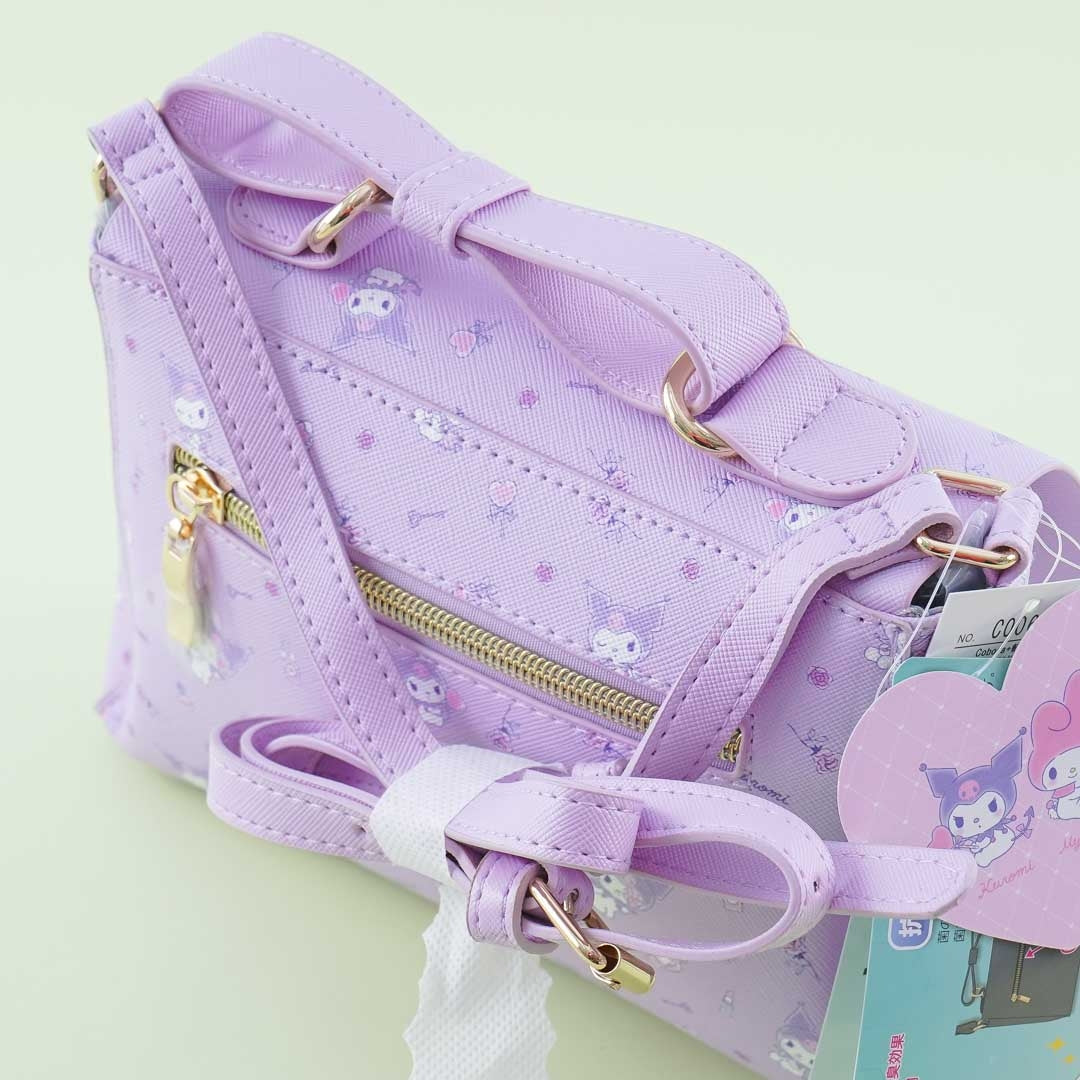 Kuromi’s Favorite Things Lilac Faux Leather Shoulder Bag