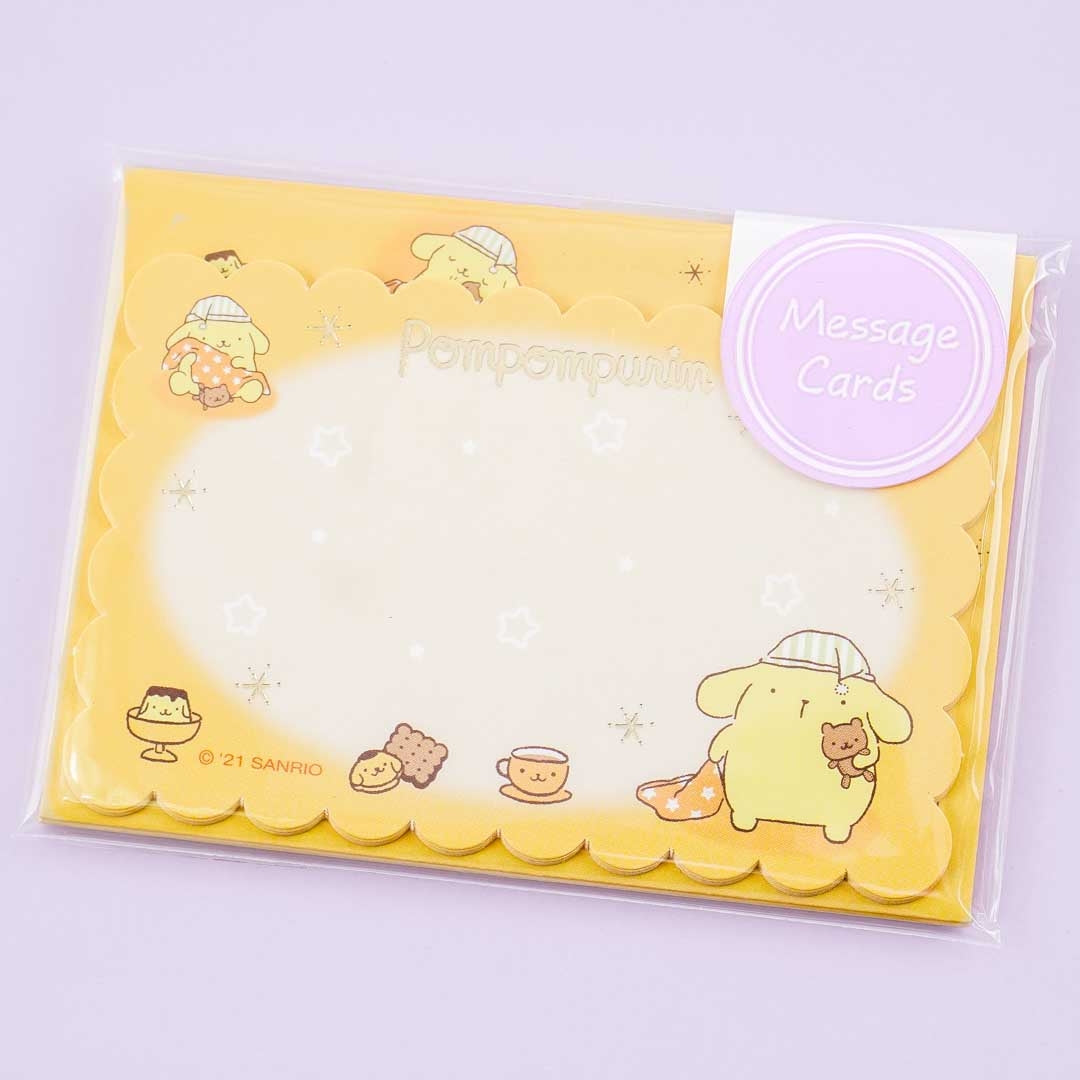 Pompompurin Bedtime Message Card Set