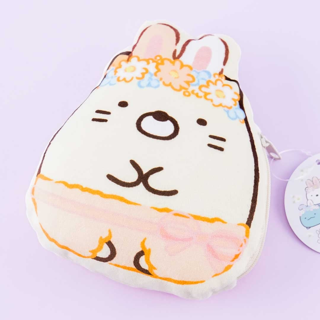 Sumikko Gurashi Easter Bunny Plushie Pouch - Neko