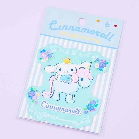 Cinnamoroll 20th Anniversary Vinyl Sticker - Cinnamoroll & Corne