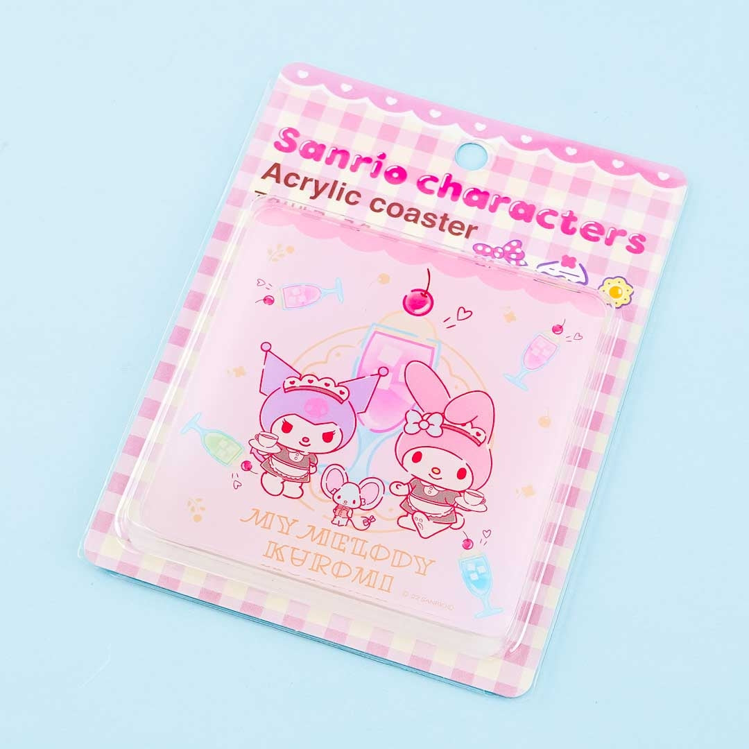 My Melody & Kuromi Cafe Acrylic Coaster