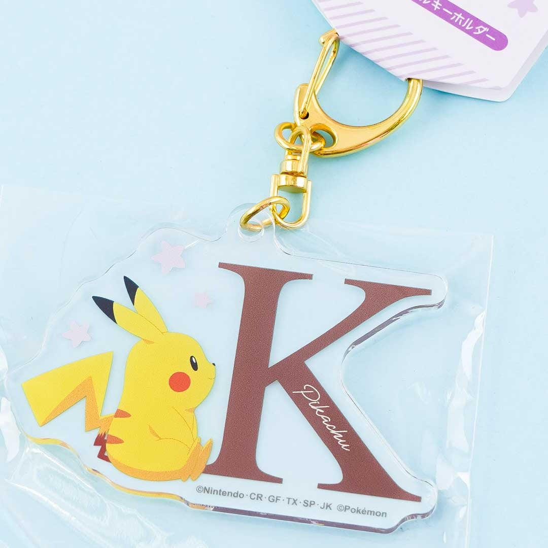 Pokémon Pikachu Initial Acrylic Charm - Letter K