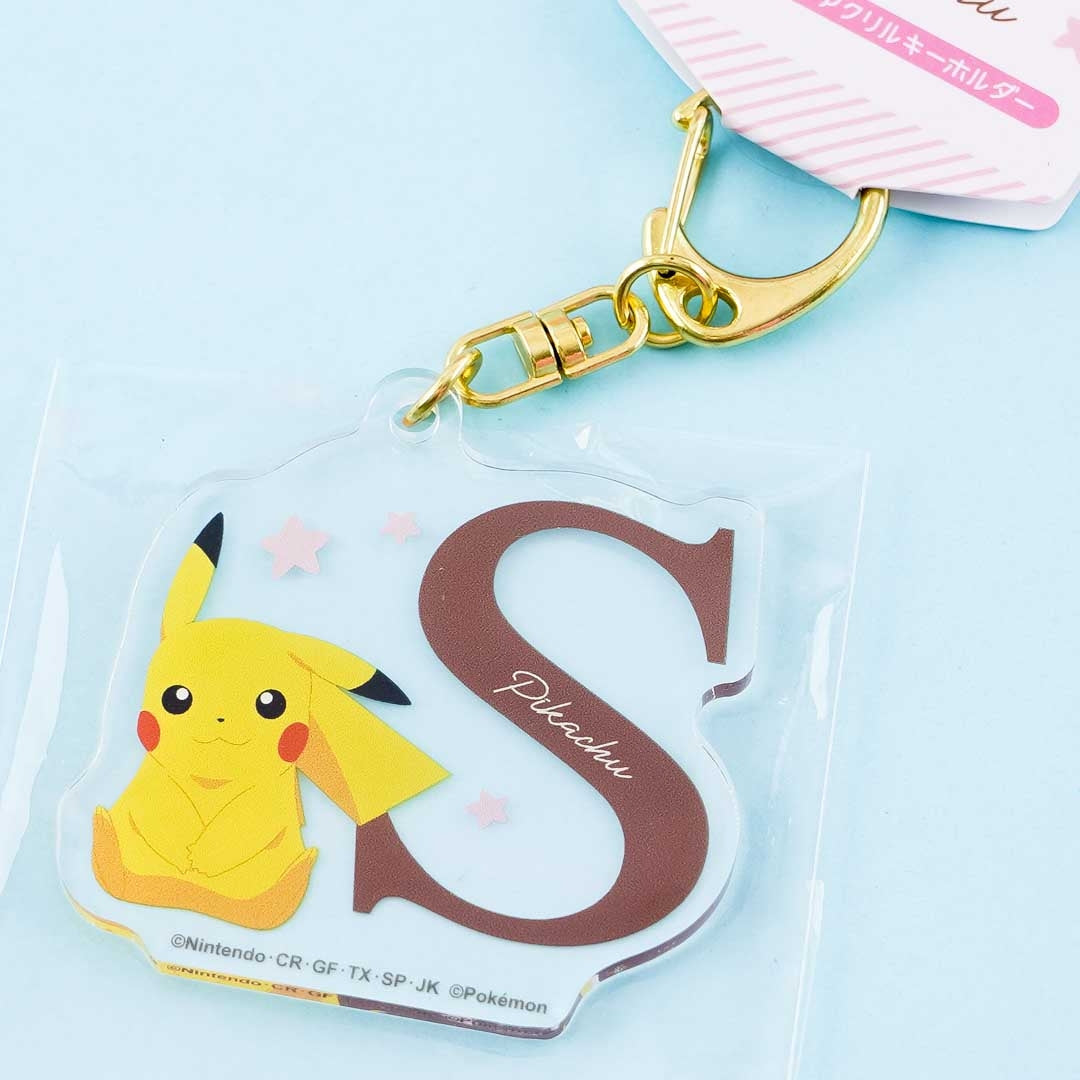 Pokémon Pikachu Initial Acrylic Charm - Letter S