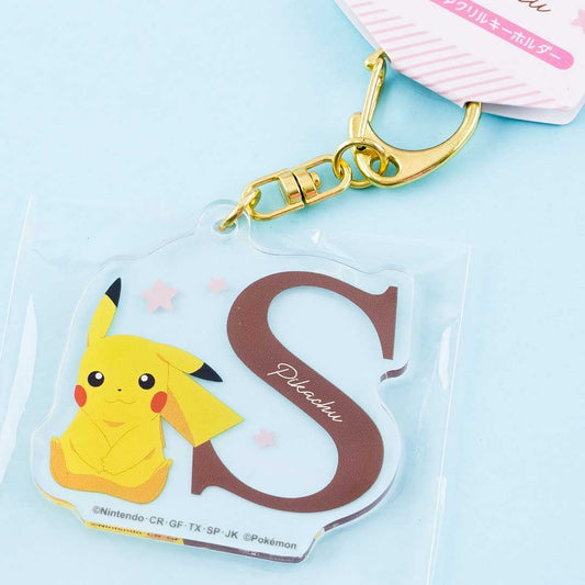 Pokemon Pikachu Initial Acrylic Charm - Letter S