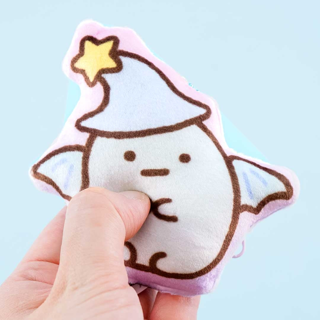 Sumikko Gurashi Wizard Die-Cut Coin Purse & Bag Charm - Tapioca