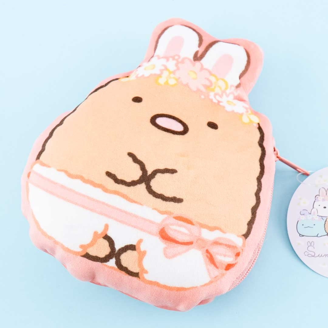 Sumikko Gurashi Easter Bunny Plushie Pouch - Tonkatsu