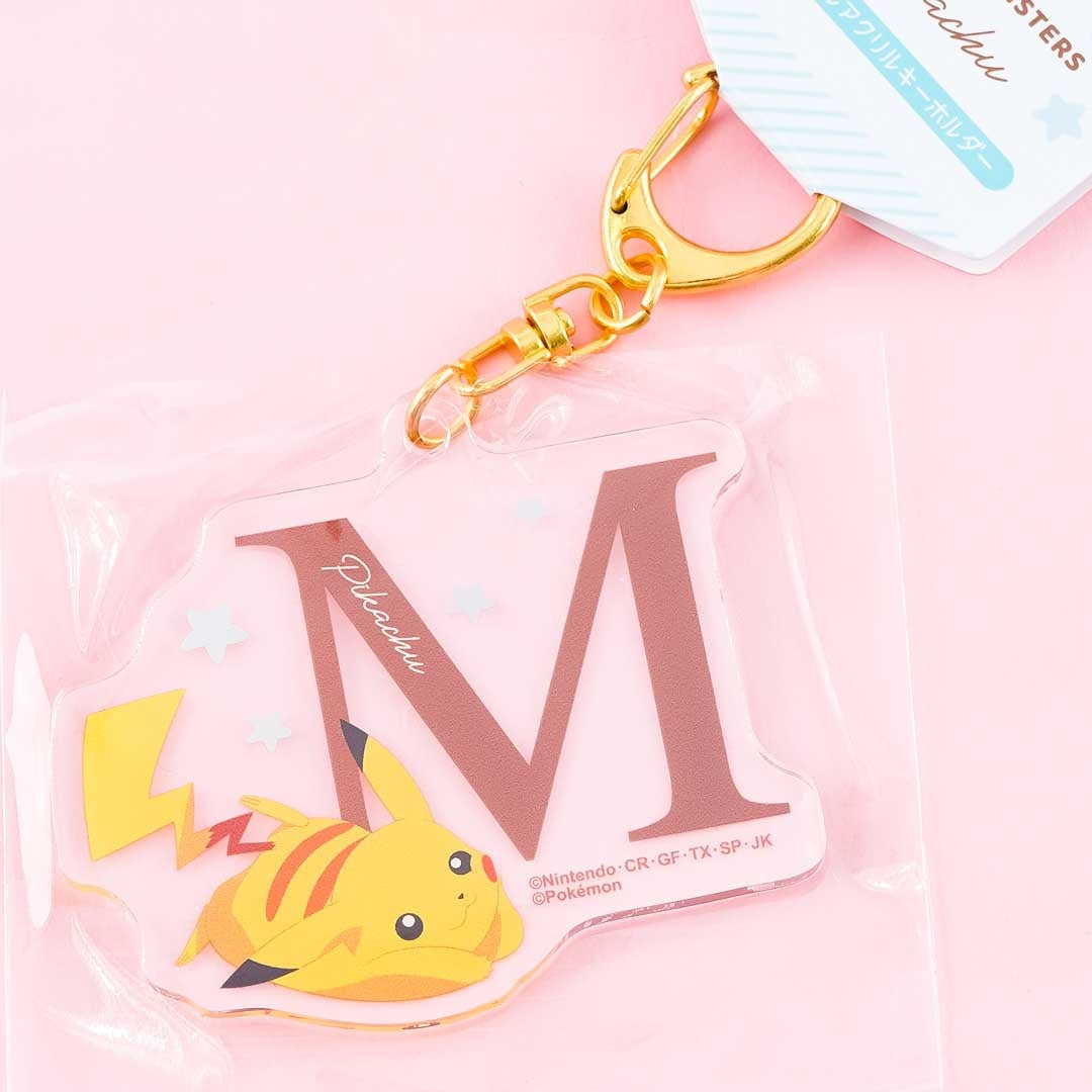 Pokémon Pikachu Initial Acrylic Charm - Letter M