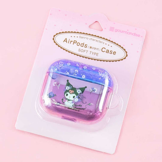 Kuromi Floral Dream Soft-Type Clear Case - AirPods (3rd generation)