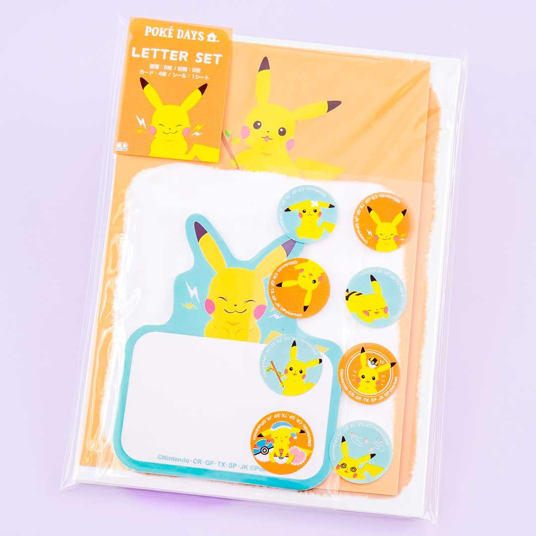 Pocket Monsters Pikachu Letter Set