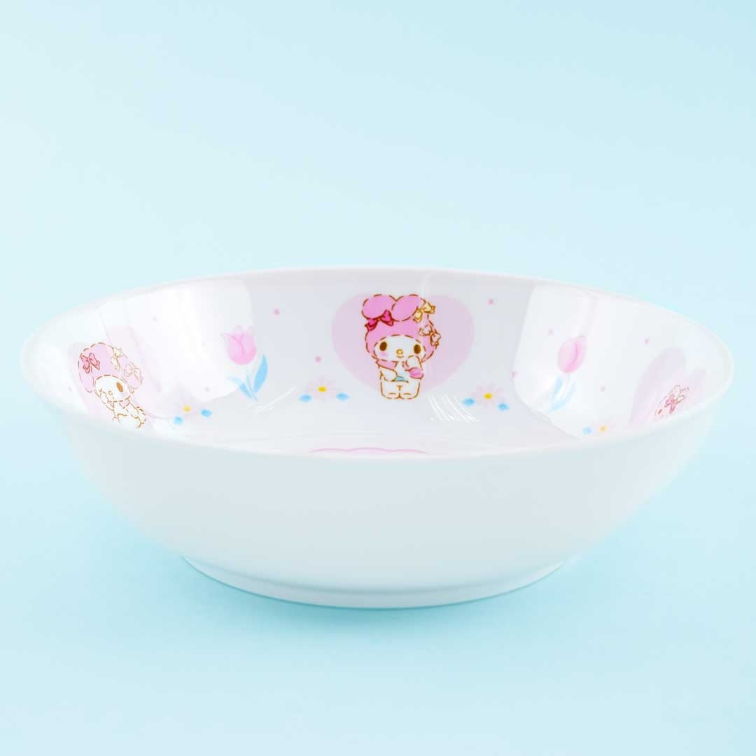 My Melody Flowery Curry & Pasta Melamine Plate