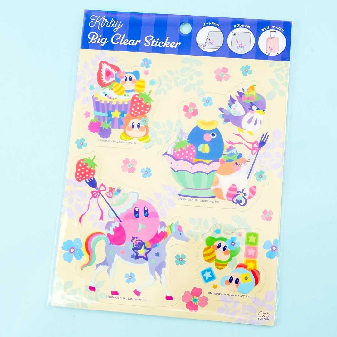 Kirby Party Big Clear Stickers