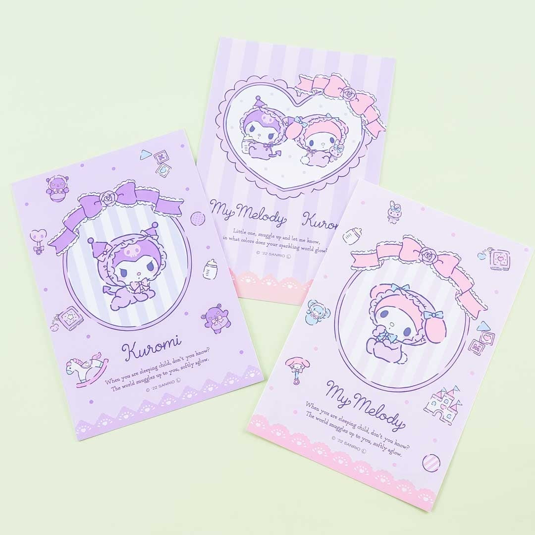 My Melody & Kuromi Baby Postcard Set