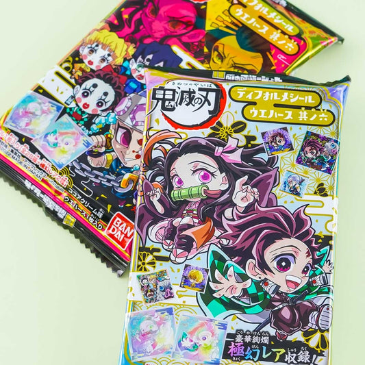 Demon Slayer Wafer With Holographic Sticker Set