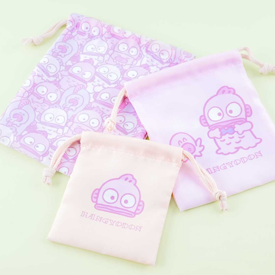 Hangyodon Friendly Overload Drawstring Pouch Set