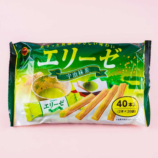 Bourbon Elise Wafer Sticks - Uji Matcha