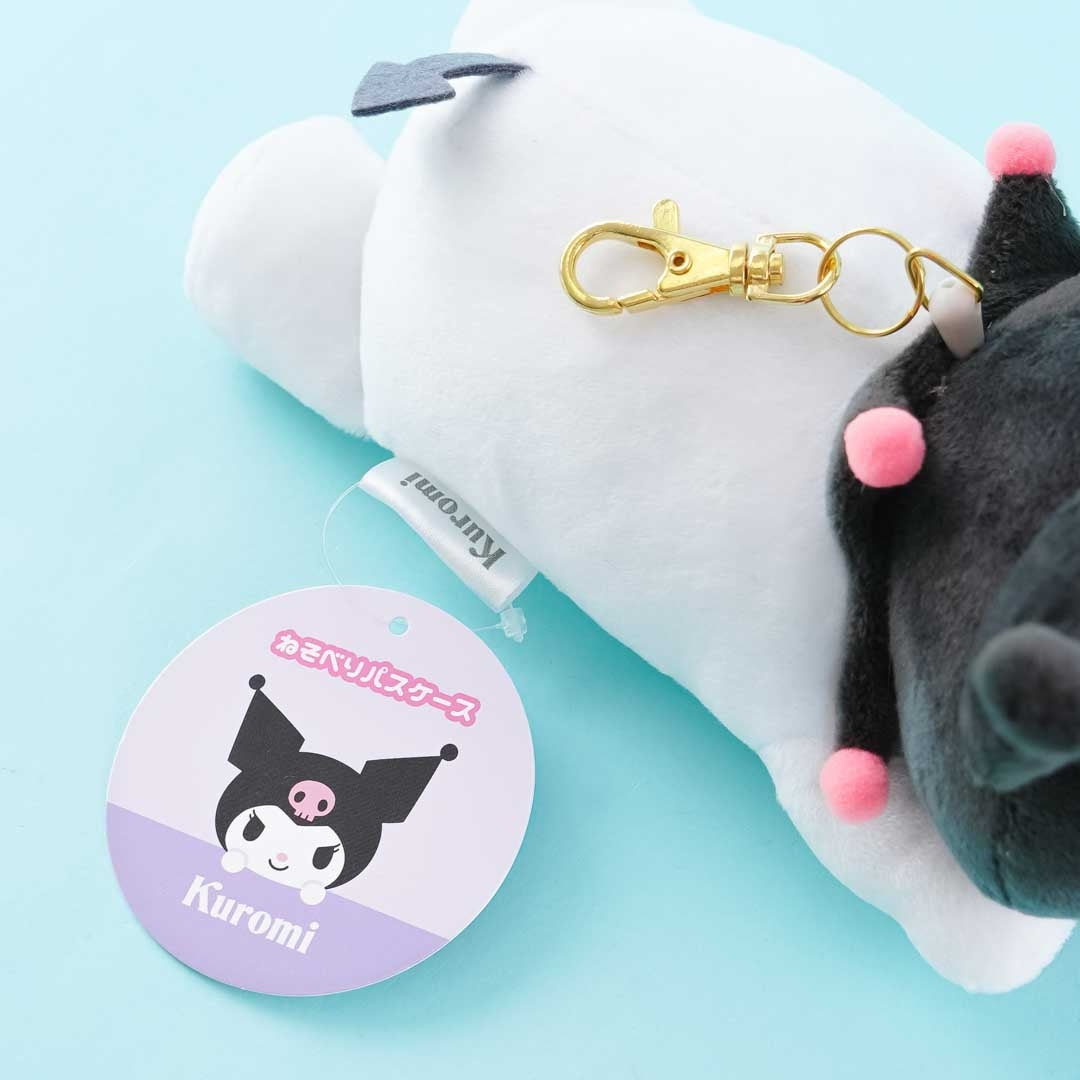 Lying Kuromi Plushie Pass Case & Bag Charm