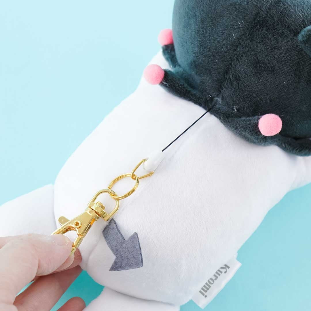 Lying Kuromi Plushie Pass Case & Bag Charm