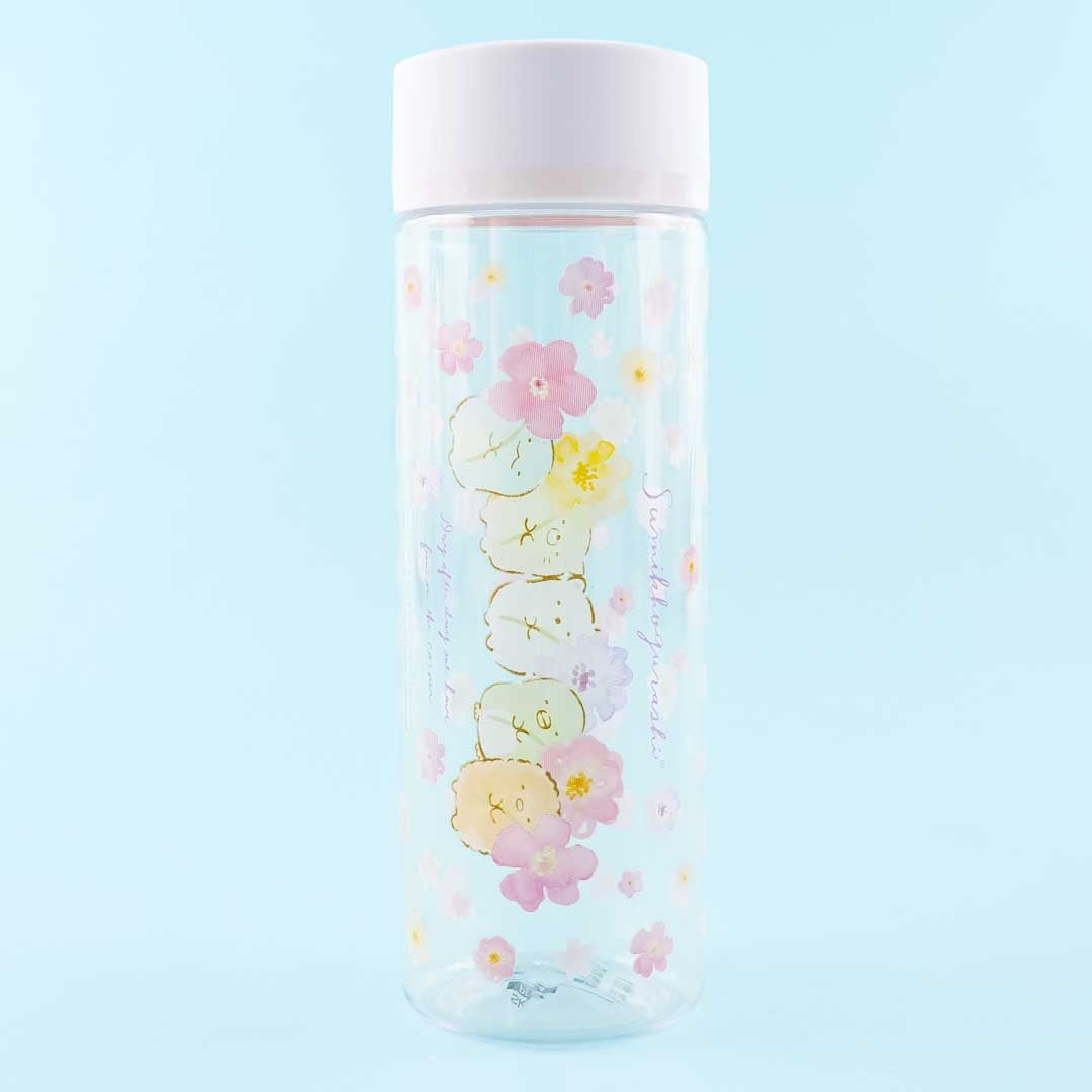 Sumikko Gurashi Spring Sakura Flowers Clear Water Bottle