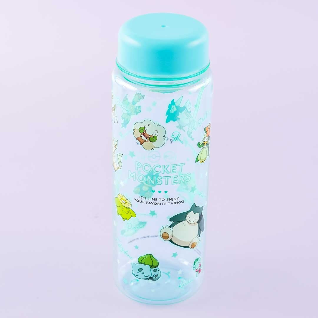 Pokemon Clear Water Bottle - Leafy