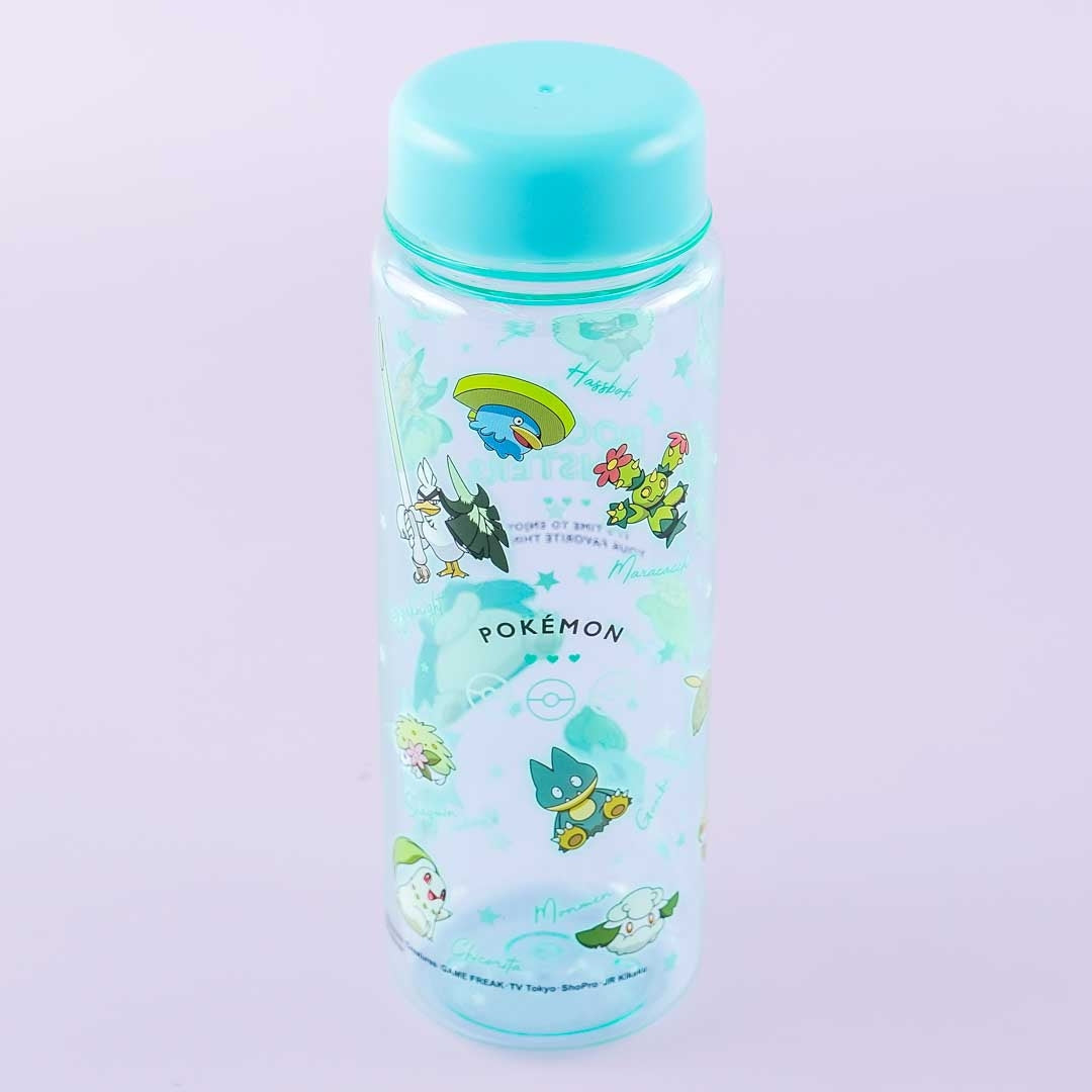 Pokemon Clear Water Bottle - Leafy
