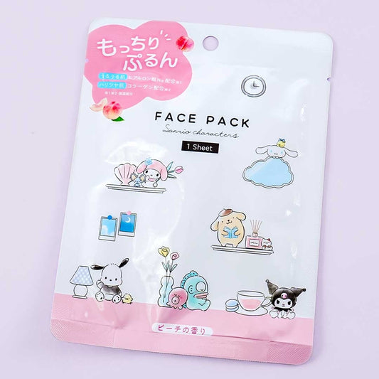 Sanrio Characters My Room Face Pack Sheet Mask