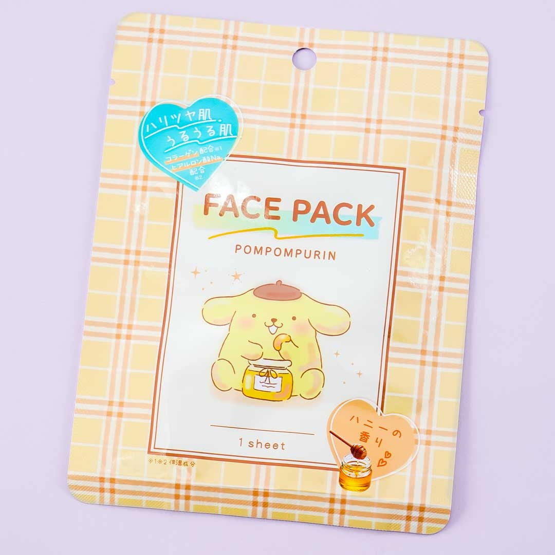 Pompompurin Face Pack Sheet Mask - Honey