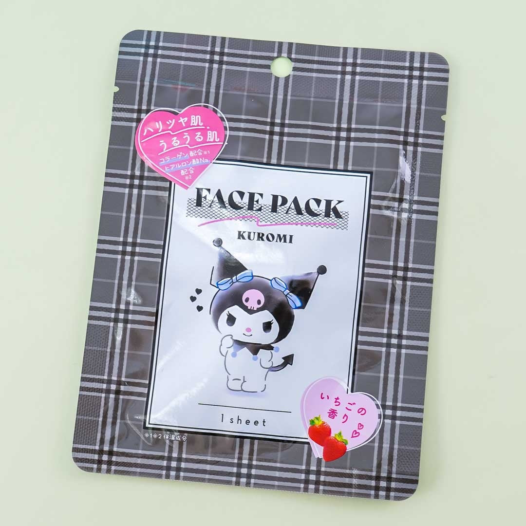 Kuromi Face Pack Sheet Mask - Strawberry