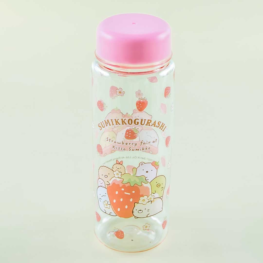 Sumikko Gurashi Strawberry Fair Transparent Water Bottle