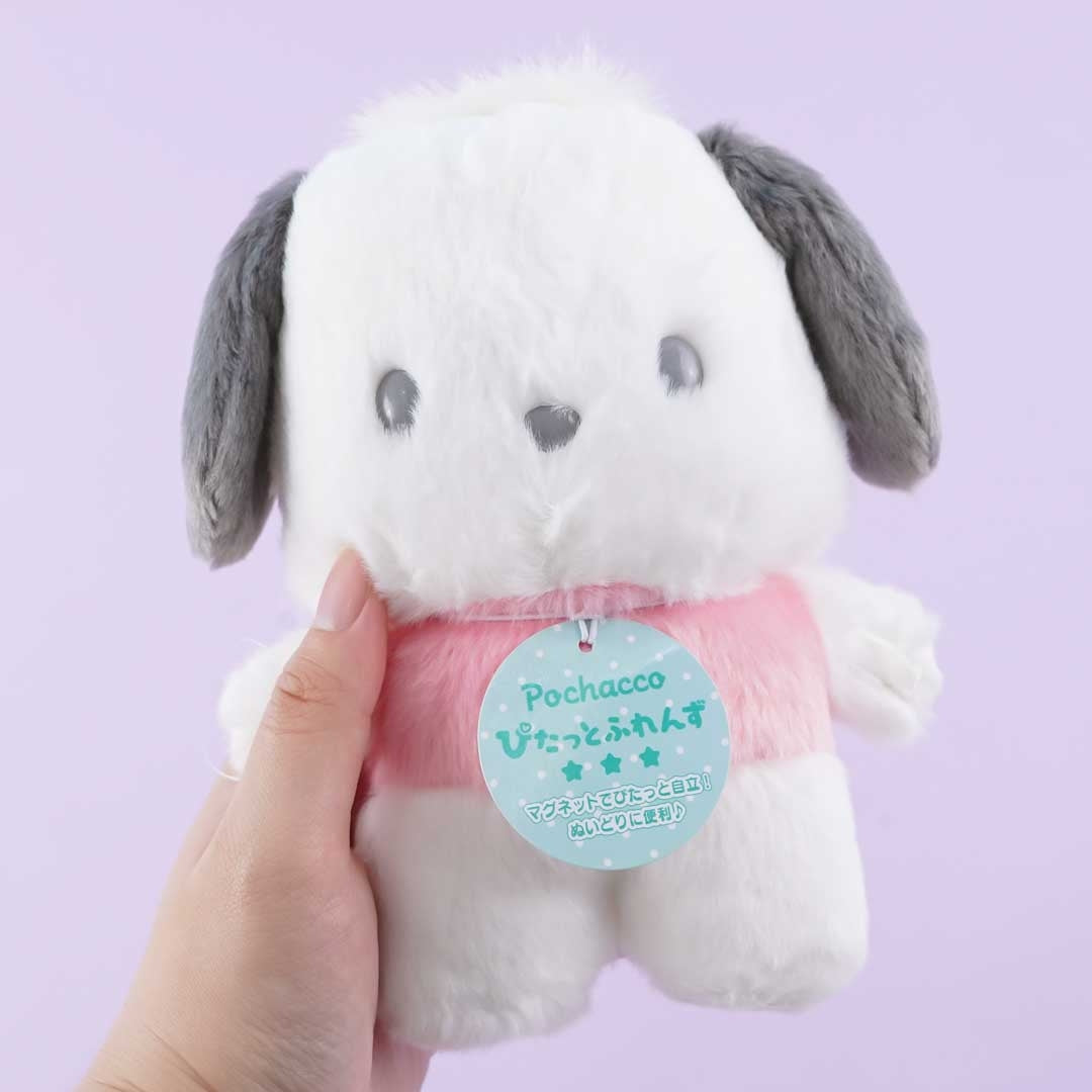 Sanrio Pitatto Friends Plushie - Pochacco / Medium