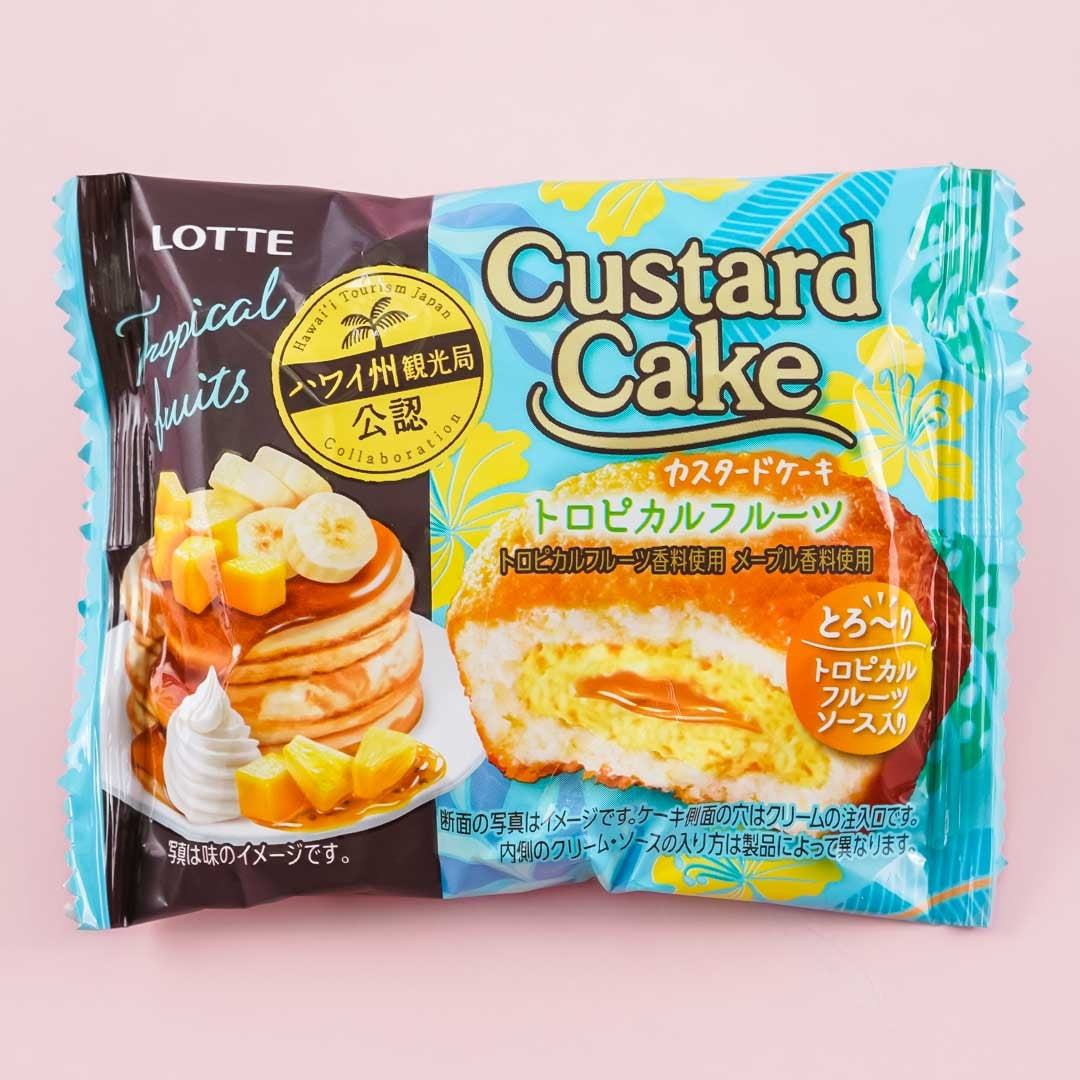 Lotte Premium Custard Cake - Tropical Fruits