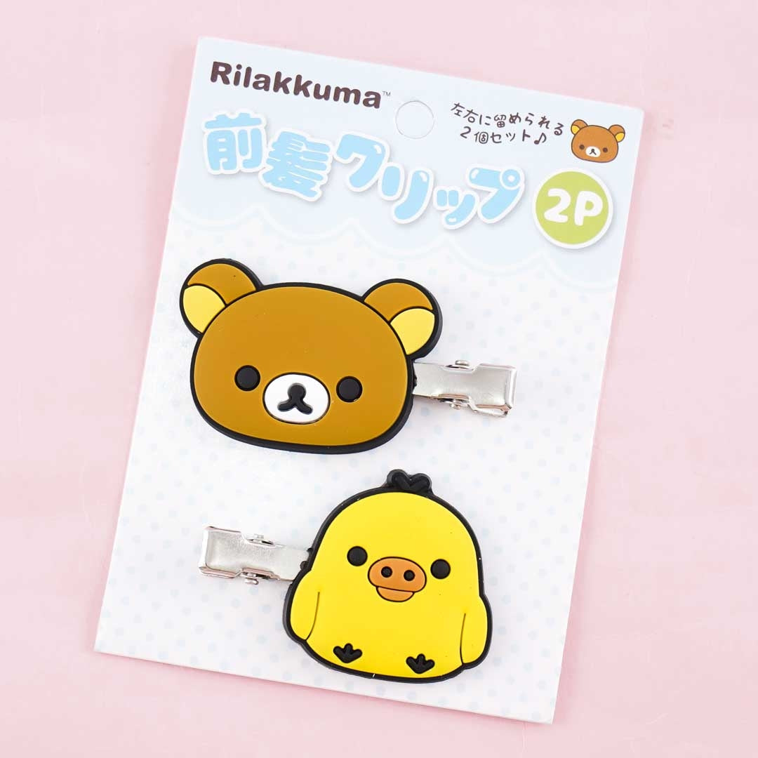 Rilakkuma Side Bangs Hair Clips -  Rilakkuma & Kiiroitori
