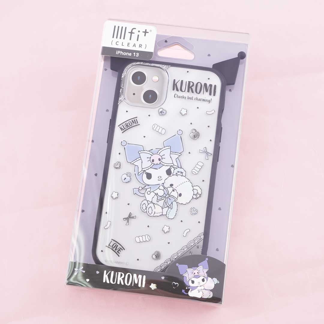 Kuromi Teddy Bear III Fit Clear Phone Case for iPhone 13