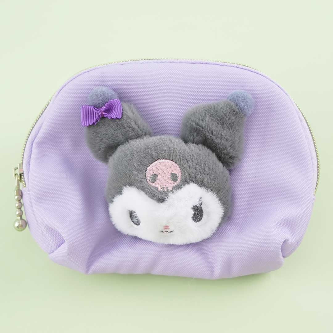 Kuromi Fluffy Face Tissue Pouch