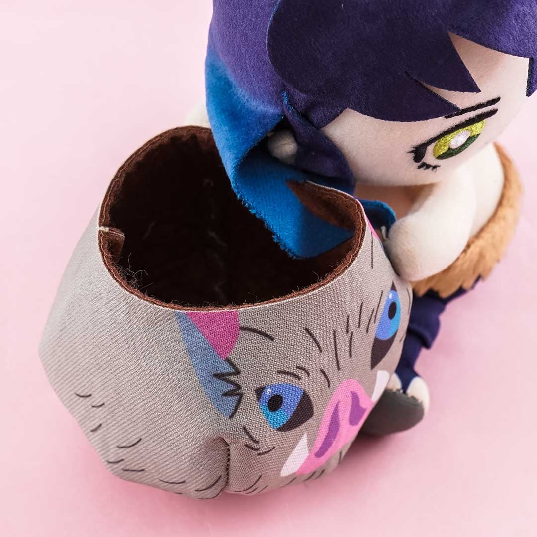 Demon Slayer Plushie With Storage Holder - Hashibira Inosuke / Medium