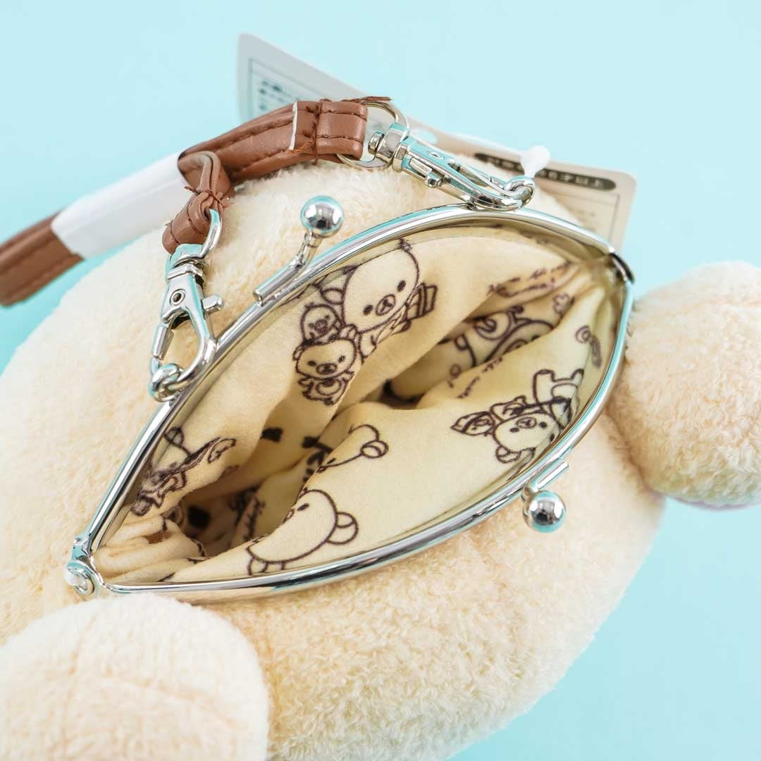 Rilakkuma & Kaoru-san Big Head Sling Pouch - Korilakkuma