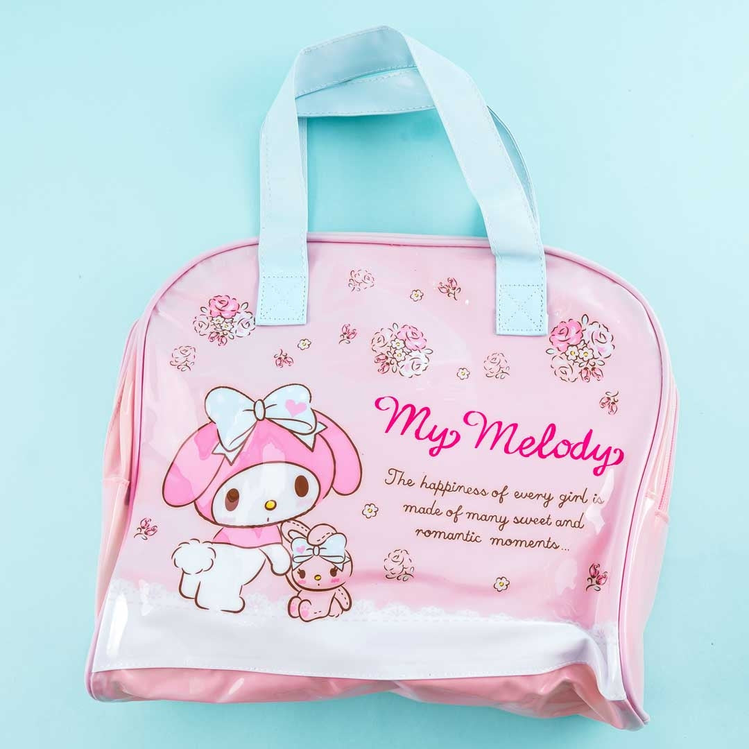 My Melody Spring Roses Vinyl Boston Bag