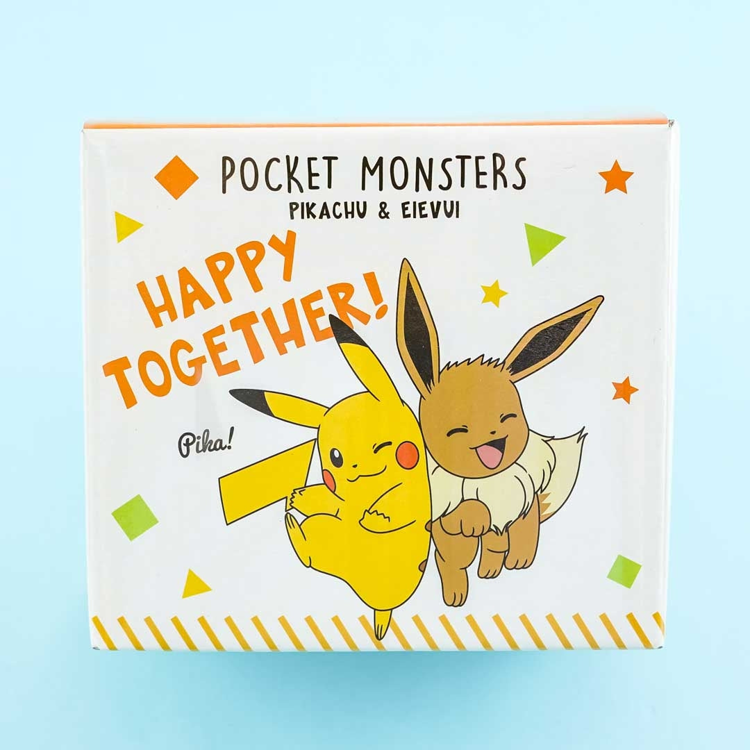 Pocket Monsters Message Mug - Pikachu & Eevee
