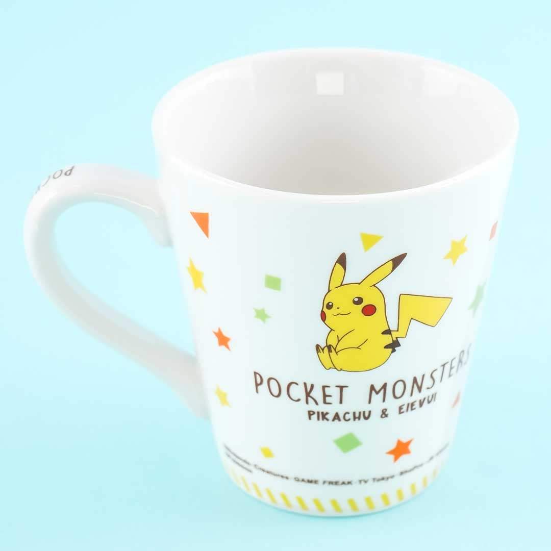 Pocket Monsters Message Mug - Pikachu & Eevee