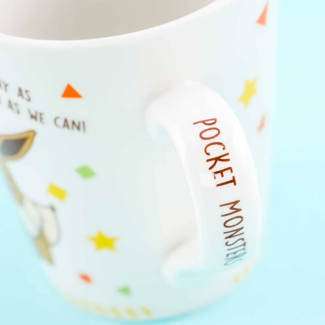 Pocket Monsters Message Mug - Pikachu & Eevee