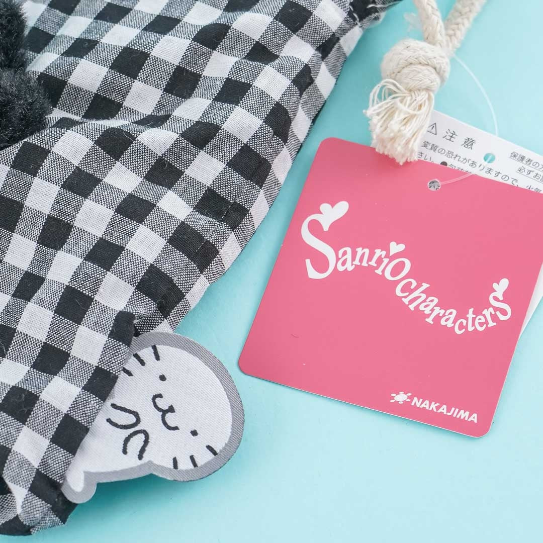 Bad Badtz Maru Checkered Drawstring Bag