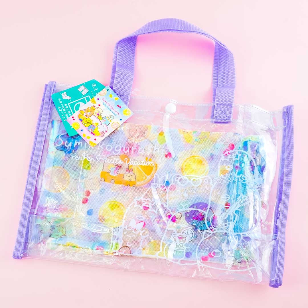 Sumikko Gurashi Pen Pen Fruits Tote Bag With Laundry Pouch