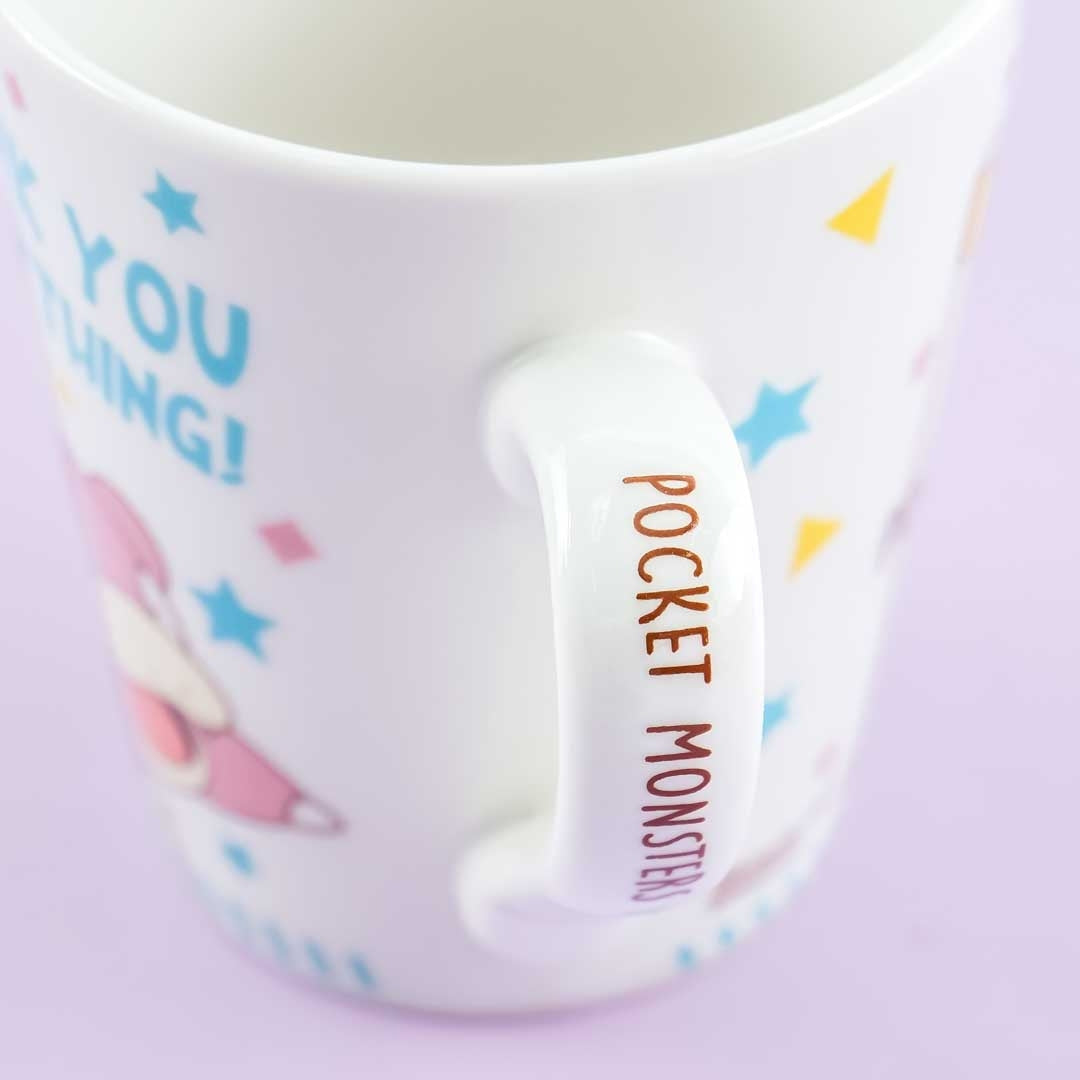 Pocket Monsters Message Mug - Pikachu & Slowpoke