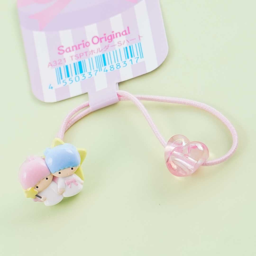 Little Twin Stars Heart Hair Tie