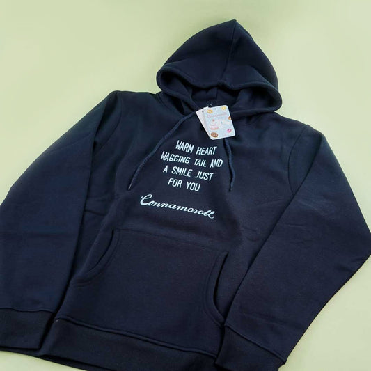 Cinnamoroll Navy Embroidery Hoodie