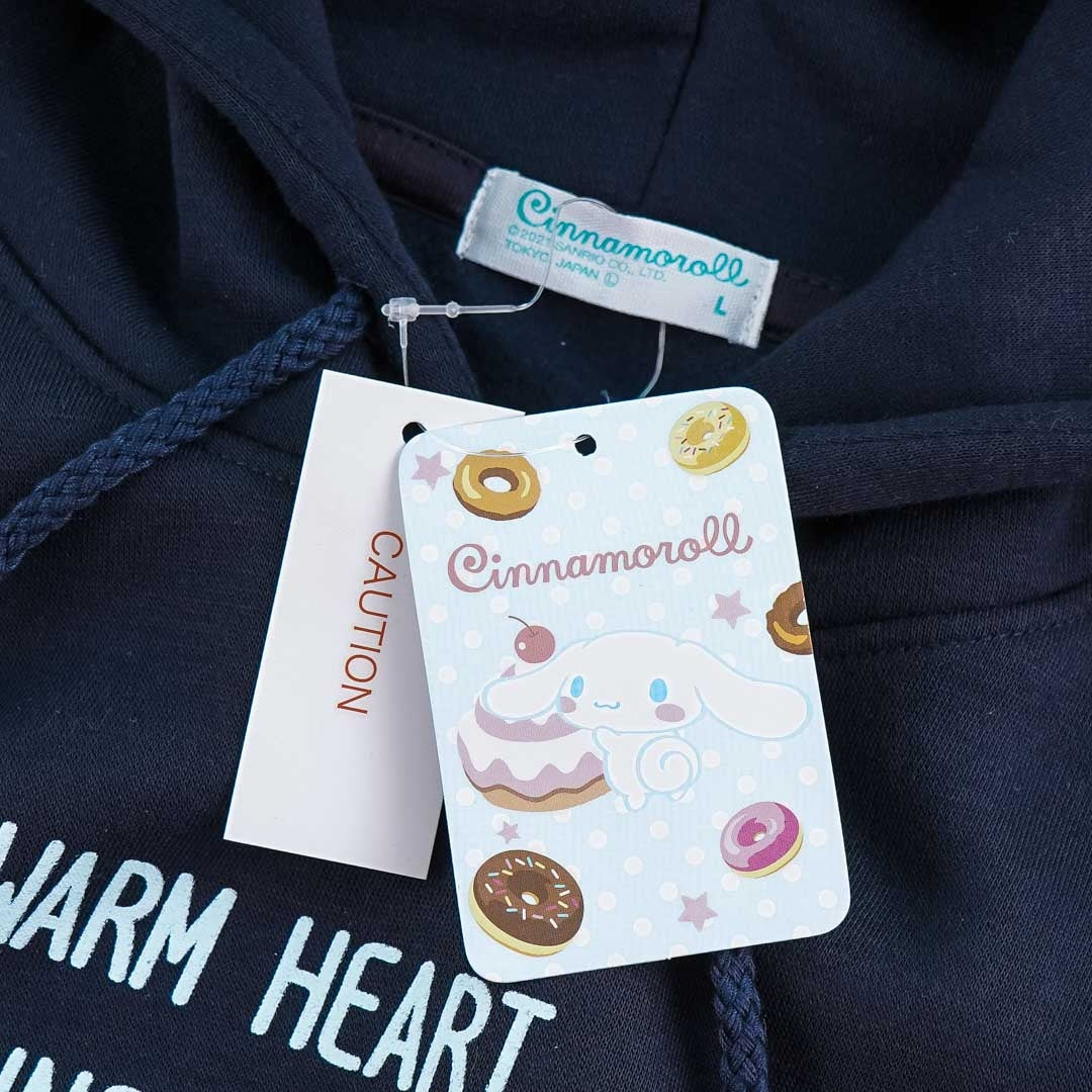 Cinnamoroll Navy Embroidery Hoodie