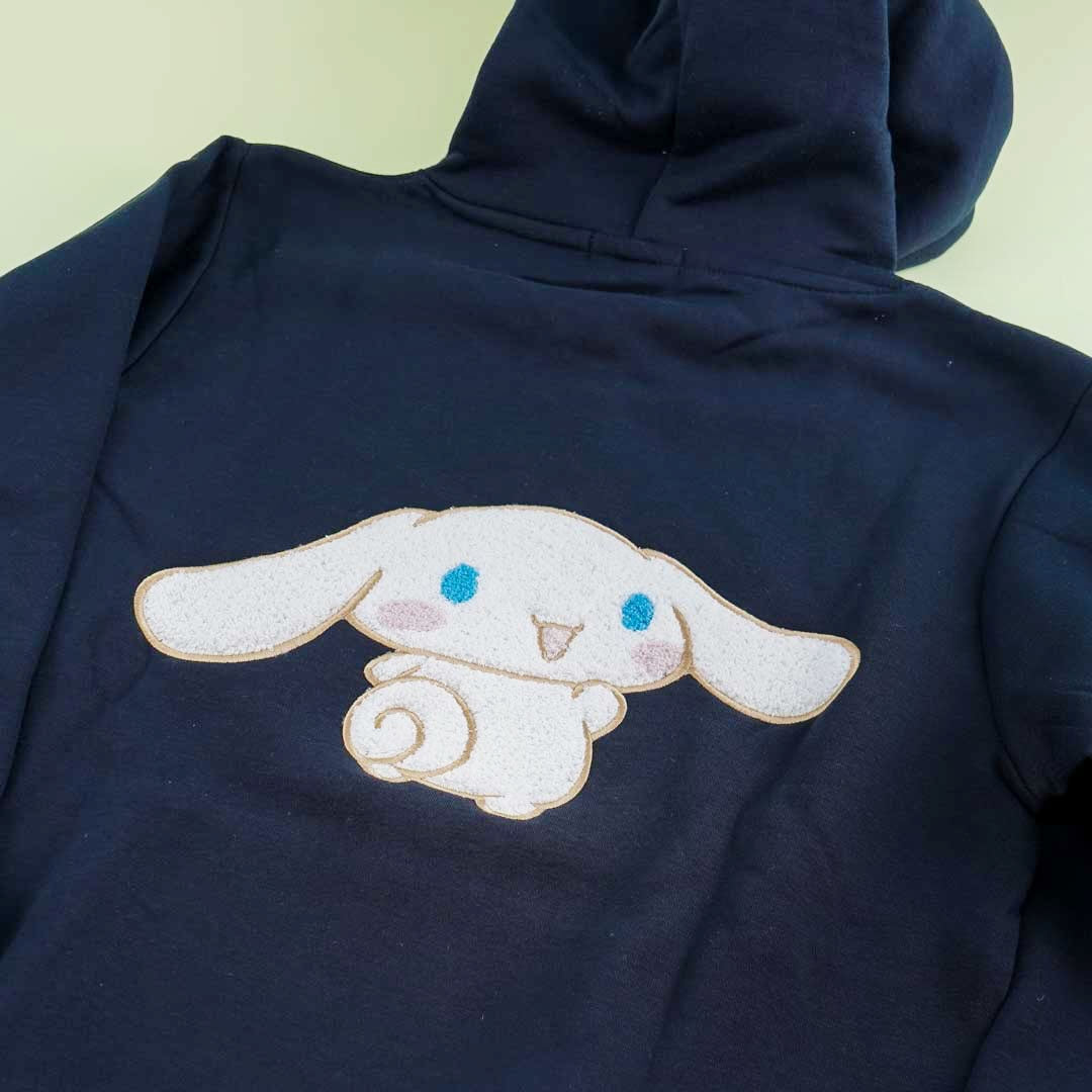 Cinnamoroll Navy Embroidery Hoodie