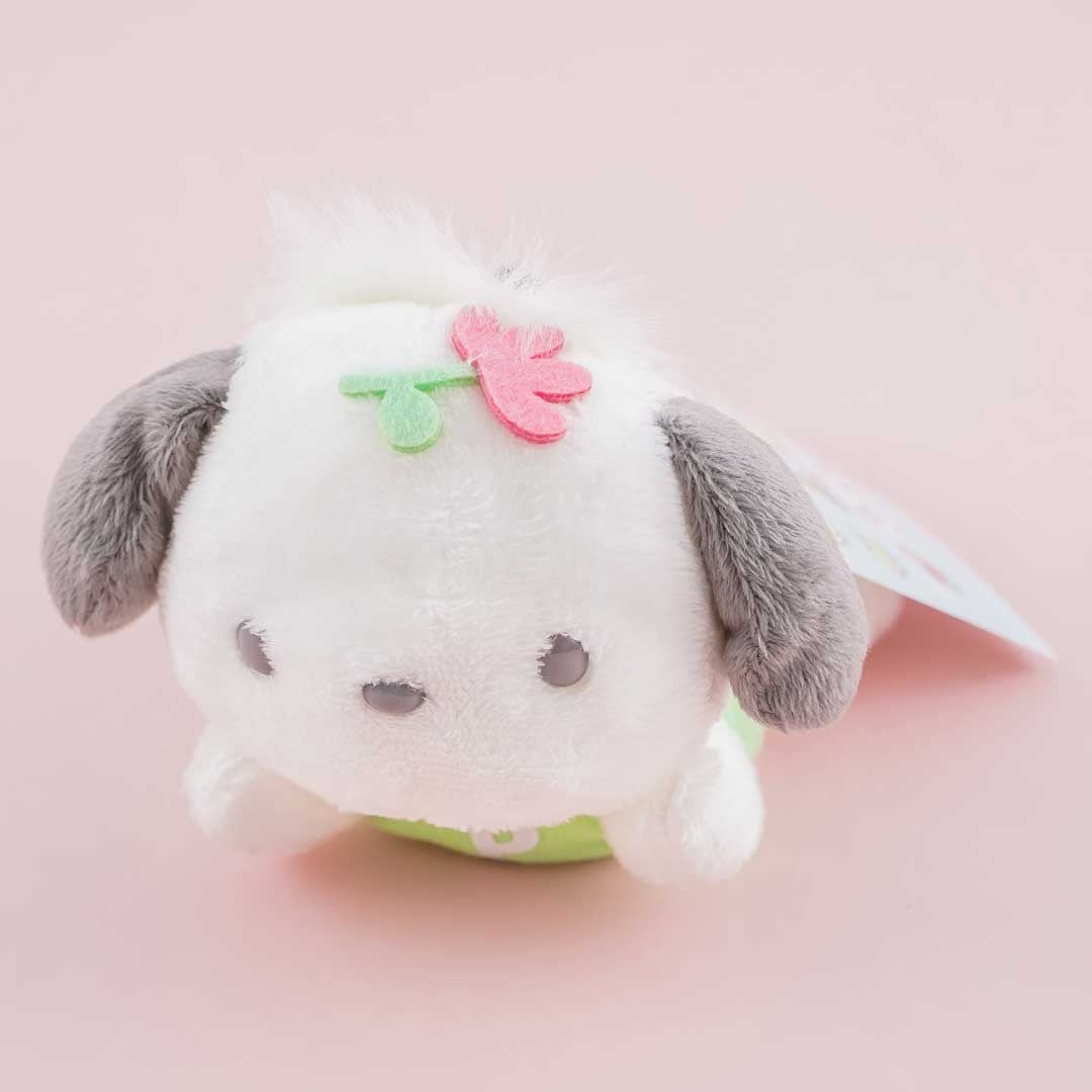 Pochacco Flowery Lying Plushie Charm - Medium